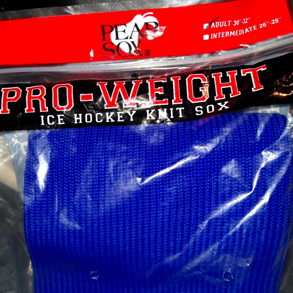 Pro-weight ice hockey knit sox